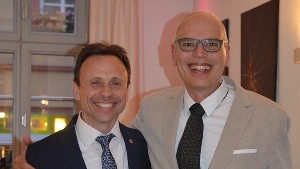Patrik Nehrbaß mit Dr. Michael Brosinsky